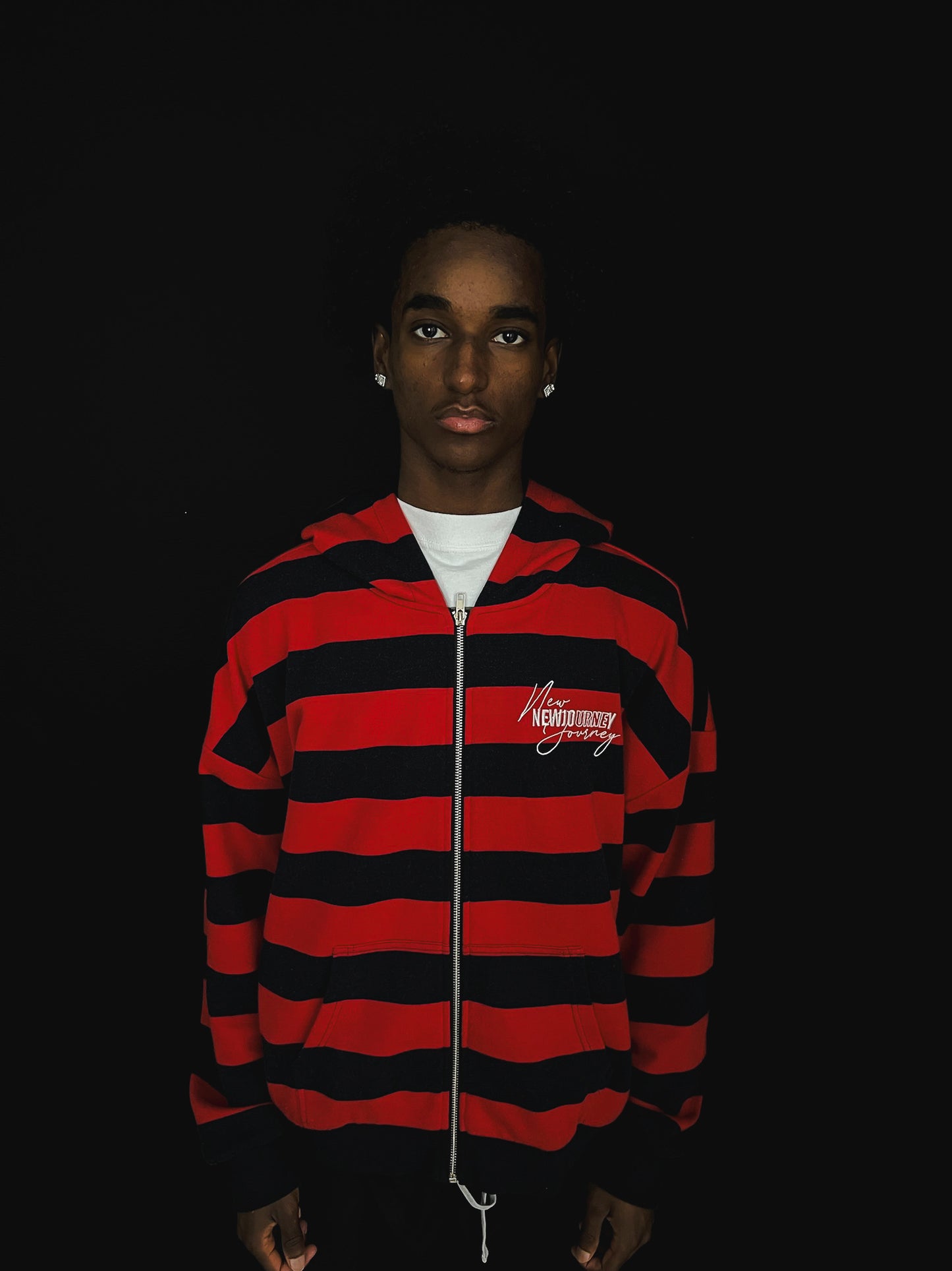 BY HIS STRIPES ZIP UP