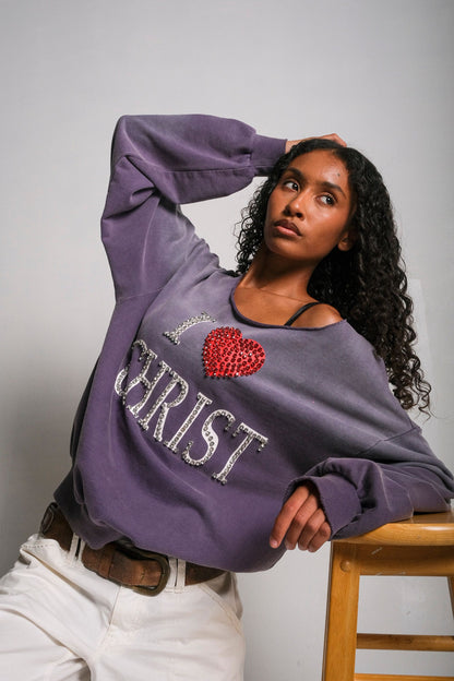 I <3 CHRIST CREWNECK