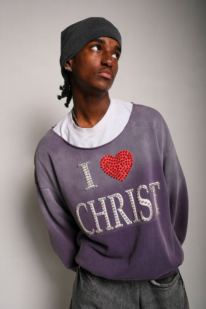 I <3 CHRIST CREWNECK